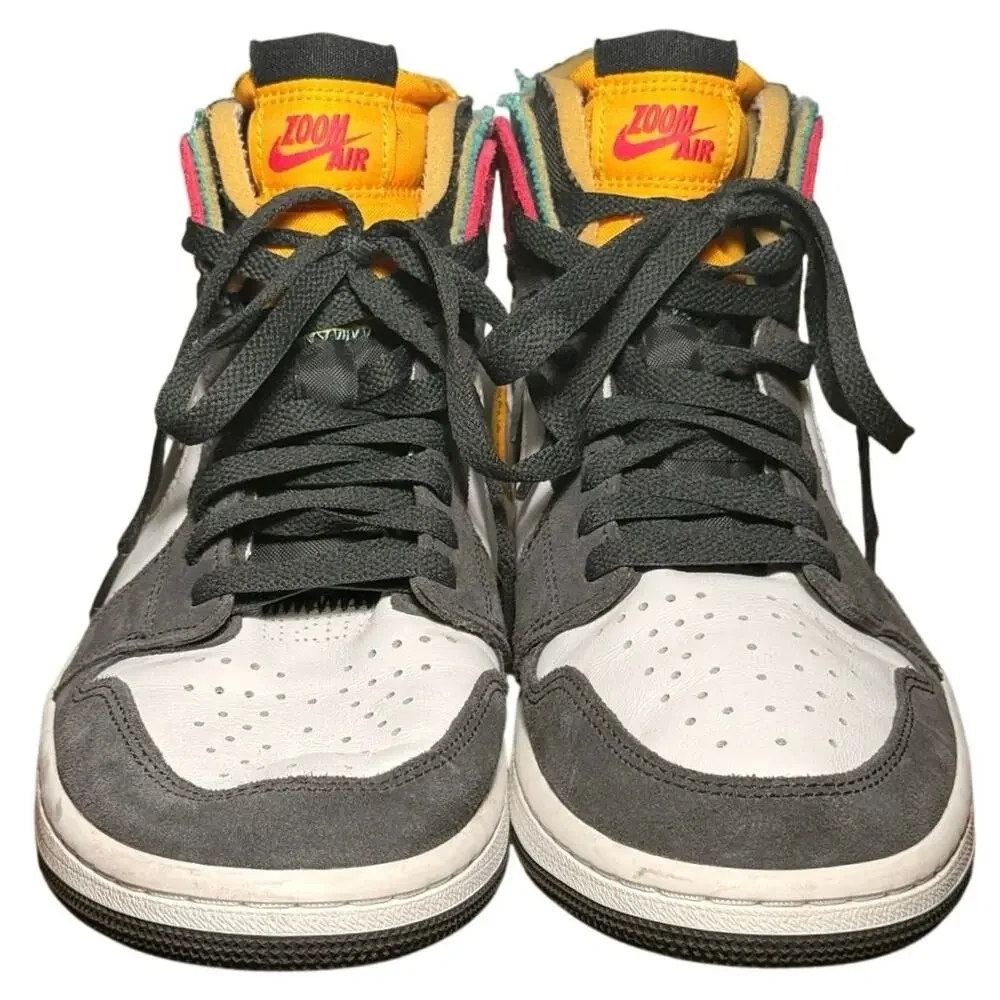 Air Jordan 1 High Zoom Comfort Mens 8.5 Multi-Color Anthracite CT0978-016